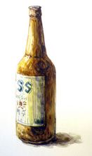 맥주병 그리기 과정